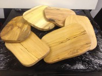 Rustic Wooden Bread Board - Chopping Board - Trivet